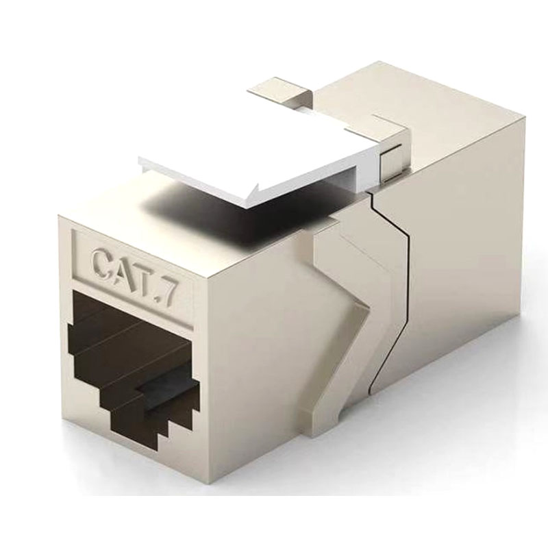 zinc alloy cat7 cat6a RJ45 coupler keystone jack 