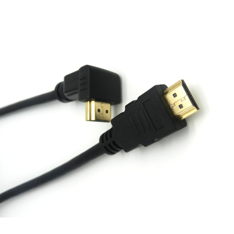 high speed 2.0V 270degree hdmi to hdmi cable bare copper 19+1 4k  60hz round hdmi kabel  