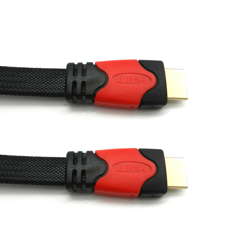 high speed 2.0V flat hdmi to hdmi cable bare copper 19+1 4k 60hz hdmi kabel  