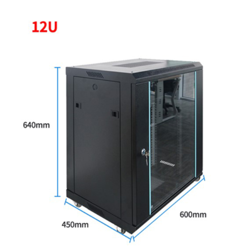 12u 19inch network cabinet floor standing rack server data wall box  